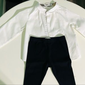 Toddler Burberry Blouse and Tights